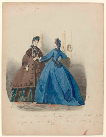 Modes 280 : Robes de la Maison Gagelin...., anonymous, c. 1860 Canvas Print