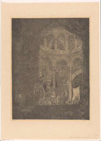 Gate of a mosque, Marius Bauer, 1890 Canvas Print