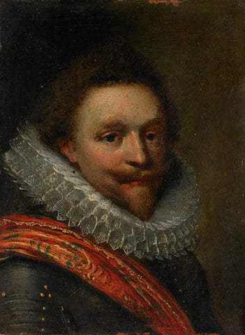 Portrait of Frederik Hendrik (1584-1647), Prince of Orange, Jacob Lyon, after c. 1612 Canvas Print