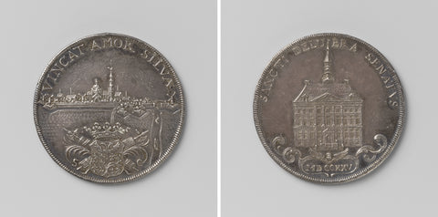 Midwifery medal of the city 's-Hertogenbosch, Theodorus Casparus van Berckel, 1725 Canvas Print