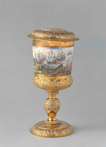 Michiel de Ruyter's goblet, Nicolaes Loockemans, 1667 Canvas Print