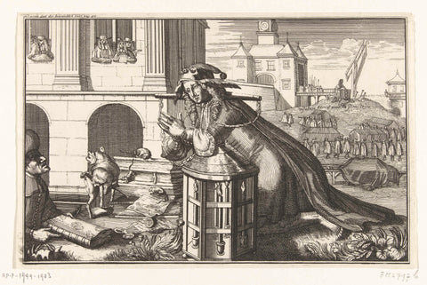 Groothans and the Privilege Seeker, 1690, anonymous, 1690 Canvas Print