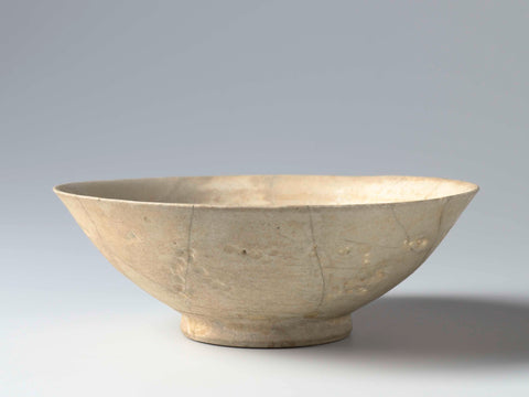 Bowl with incised floral scrolls, anonymous, c. 1100 - c. 1199 Canvas Print