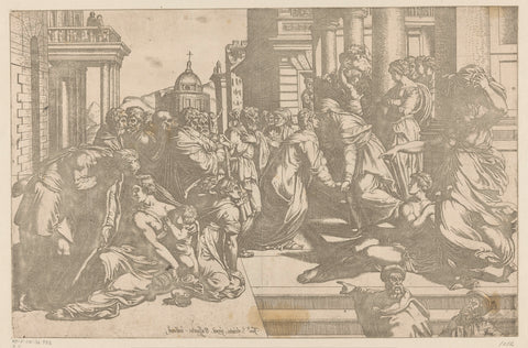 Visitation, Bartolomeo Passarotti, 1539 - 1592 Canvas Print