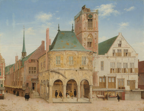 The Old Town Hall of Amsterdam, Pieter Jansz. Saenredam, 1657 Canvas Print