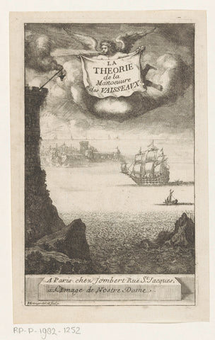 Ships at sea, Franz Ertinger, 1731 Canvas Print