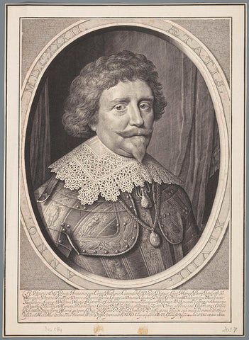 Portret van Frederik Hendrik, prins van Oranje, op 48-jarige leeftijd, Willem Jacobsz. Delff, 1633 Canvas Print