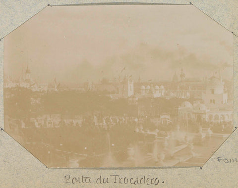 View of the Palais du Trocadéro during the 1900 World's Fair in Paris, Paul Lucena, 1900 Canvas Print