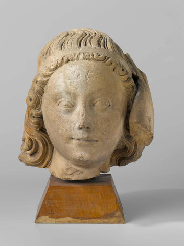 Head of an angel, , c. 1800 - c. 1900 Canvas Print