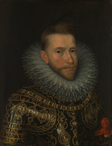 Portrait of Archduke Albert of Austria (1559-1621), Frans Pourbus (II) (rejected attribution), anonymous, c. 1600 Canvas Print