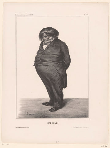 Karikatuur van Victor Prunelle, Honoré Daumier, 1833 Canvas Print