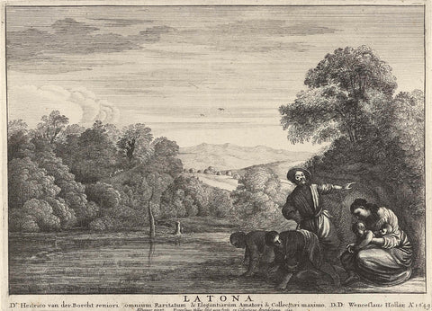 Latona, Wenceslaus Hollar, 1649 Canvas Print