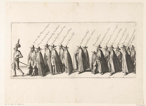 The Funeral Procession (Plate 9), 1623, anonymous, 1624 Canvas Print