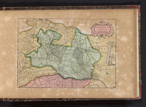 Map of Utrecht, anonymous, 1735 Canvas Print