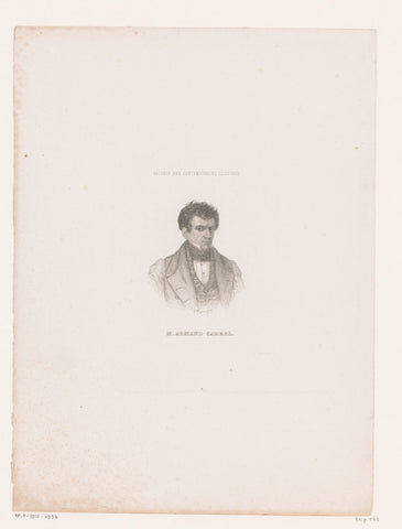 Portrait of Armand Carrel, L. Deymarie, 1845 Canvas Print