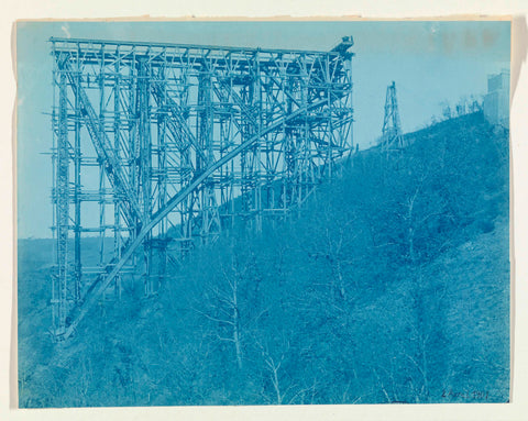 Construction of the Viaur Viaduct in France by the Societé de Construction des Battignolles, 2 April 1901, anonymous, 1901 Canvas Print