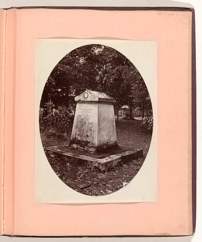 The grave of Georg Everhard Rumphius (1627/1628-1702), administrative officer, on Ambon ('Grab von Rumphius (Ambon)'), C. Dietrich (photographer), c. 1875 - c. 1880 Canvas Print