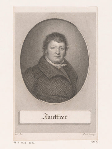 Portrait of Jauffret, Michel Dissard, c. 1815 Canvas Print