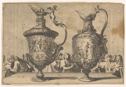 Two jugs, anonymous, 1661 - 1711 Canvas Print