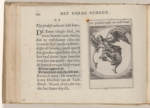 XX Nec prodest malis nec ledit bonos, Roemer Visscher, 1614 Canvas Print