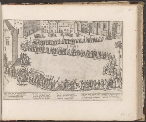 Funeral of Taxis in Cologne, 1588, Frans Hogenberg, 1588 - c. 1591 Canvas Print