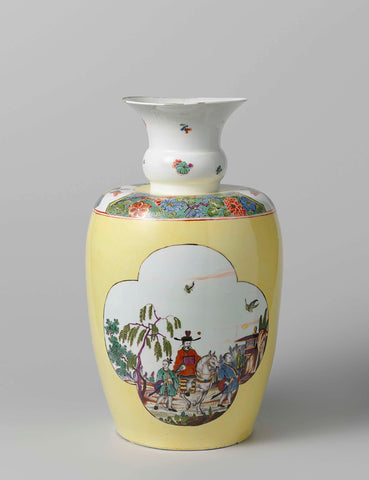 Vase, Meissen porcelain manufactory, c. 1730 - c. 1735 Canvas Print