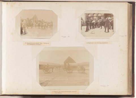 Men receive ammunition in South Africa, anonymous, 1896 Canvas Print