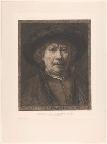 Rembrandt, after himself 1669, William Unger, 1847 - 1932 Canvas Print