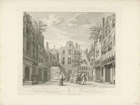 Theatre décor: De Burger-Buurt, Reinier Vinkeles (I), 1775 Canvas Print