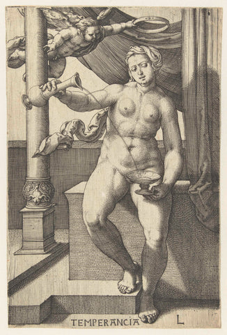 Moderation, Lucas of Leyden, 1530 Canvas Print