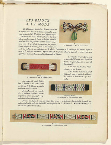 Art - Goût - Beauté, Feuillets de l' élégance féminine, Janvier 1924, No. 41, 4e Année, p. 21, anonymous, 1924 Canvas Print