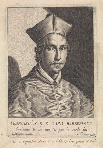 Portrait of Francesco Barberini, Melchior Tavernier, 1607 - 1641 Canvas Print