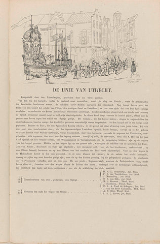 Utrecht masquerade of 1851: Unie van Utrecht in 1579, F.W. Boom, 1851 Canvas Print