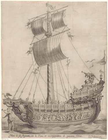 Nave of the Argonauts, Franciscus van der Steen, 1667 Canvas Print