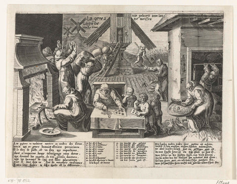 The birth of Jan Melis, anonymous, 1570 - 1624 Canvas Print