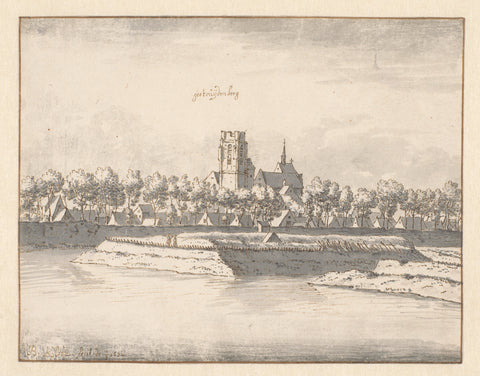 View of Geertruidenberg, 1672, Barend Klotz, 1672 Canvas Print