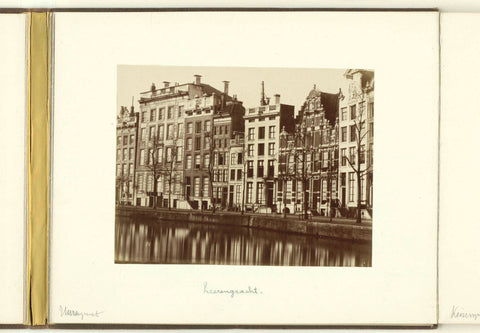 Herengracht 166-184, Amsterdam, Pieter Oosterhuis, c. 1860 Canvas Print