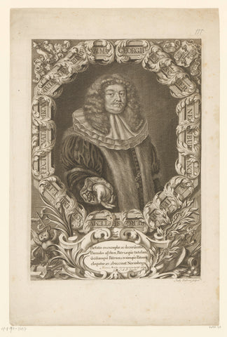 Portret van Georg VI Holzschuher von Neuenbürg, Jakob von Sandrart, 1679 Canvas Print