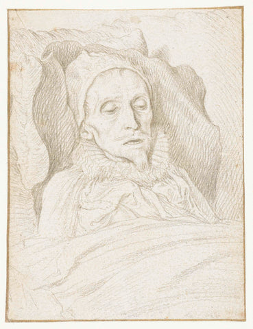 Portrait of Prince Maurice on His Deathbed, Jacob de Gheyn (II), 1625 Canvas Print