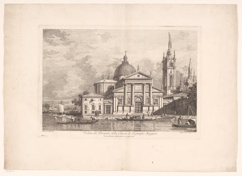 View of the San Giorgio Maggiore in Venice, Joseph Wagner, 1716 - 1780 Canvas Print