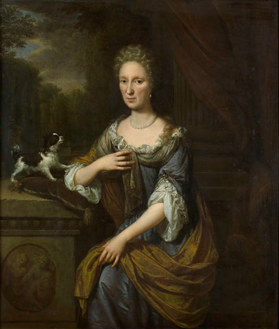 Portrait of a Woman, Jan Verkolje (I), 1691 Canvas Print