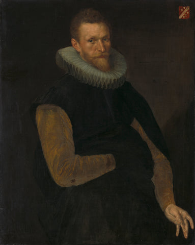 Jacob Cornelisz Banjaert, called van Neck (1564-1638), Admiral, Burgomaster and Councilor of Amsterdam, Cornelis Ketel, 1605 Canvas Print