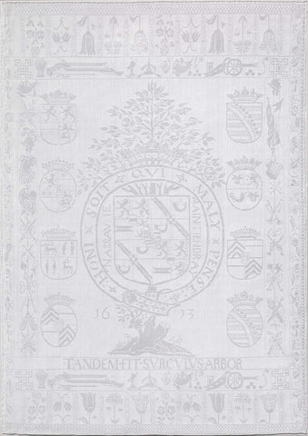 Napkin with the coat of arms of Count Maurits of Orange-Nassau, Passchier Lammertijn (possibly), 1613 Canvas Print