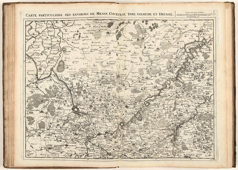 Map of West Flanders, 1710, Jacobus Harrewijn, 1710 Canvas Print