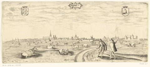 View of Franeker in 1601, Pieter Bast, 1601 Canvas Print