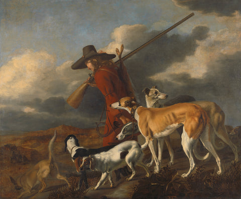 The Hunter, Adriaen Cornelisz Beeldemaker, 1653 Canvas Print