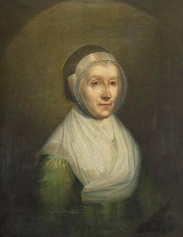 Portrait of Christina Sebilla Charlotte Bakhuizen (1750-1810), Benjamin Wolff, 1802 Canvas Print