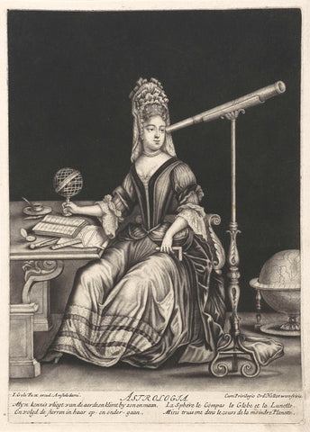 Astrologia, Jacob Gole, 1670 - 1724 Canvas Print