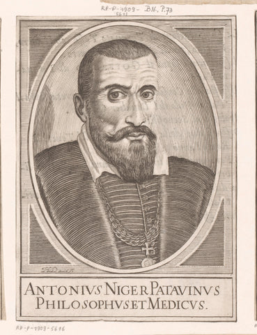 Portrait of Antony Niger, Jerôme David, 1630 Canvas Print