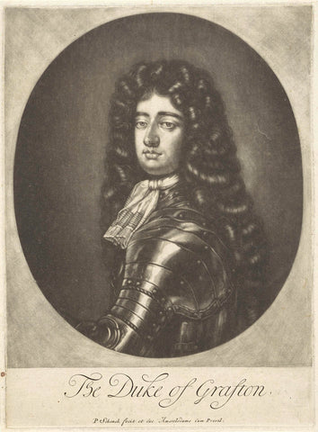 Portrait of Henry Fitzroy, Duke of Grafton, Pieter Schenk (I), 1670-1713 Canvas Print